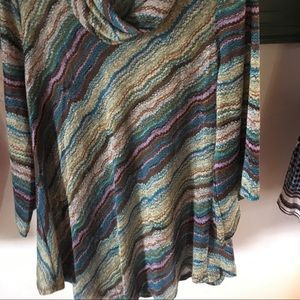 Multi colored misses top